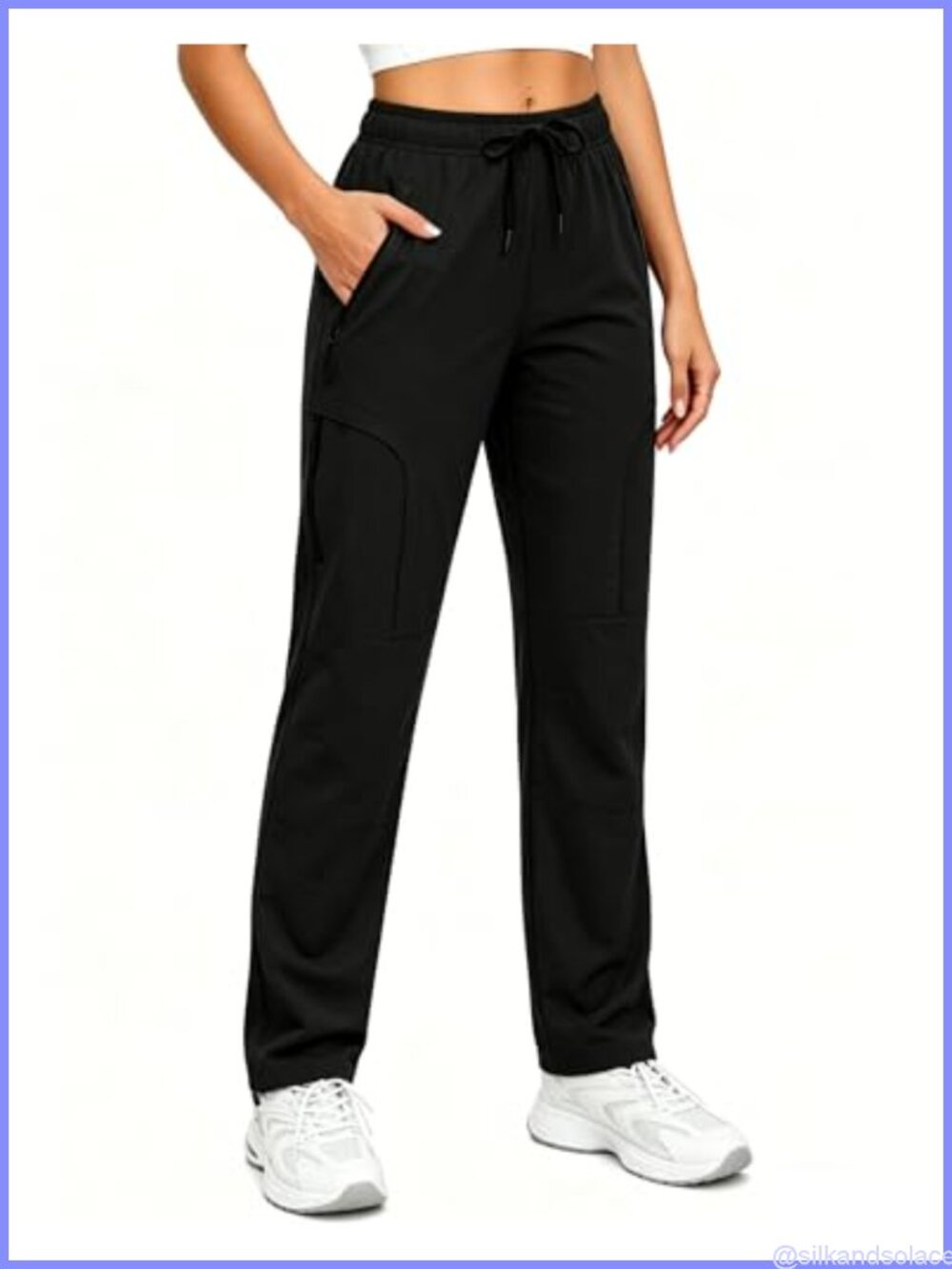 Women's UPF50 Hiking Pants - Lightweight Stretch Cargo Travel Pants